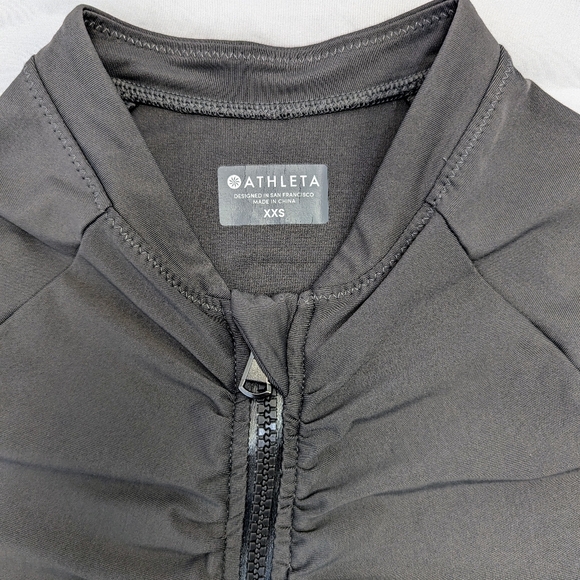 Athleta Gray Rashguard UPF 50 Sz XXS - Picture 9 of 9